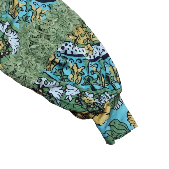 Anthropologie Tiny Long Sleeve Printed V Neck Wrap Top - Picture 11 of 16